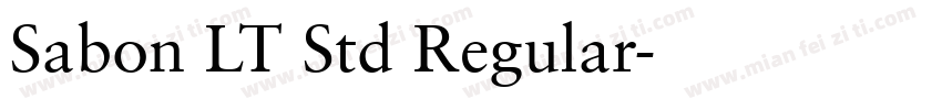 Sabon LT Std Regular字体转换